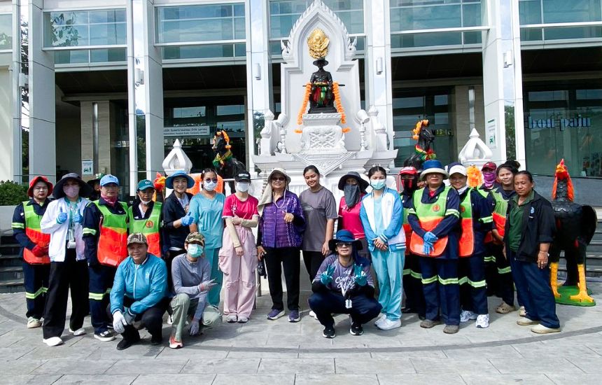 โรงพยาบาลนครธน จัดกิจกรรมขยะกำพร้าสัญจร ครั้งที่ 57